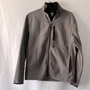 Timberland Size Small Petite Gray & Black Fleece Jacket